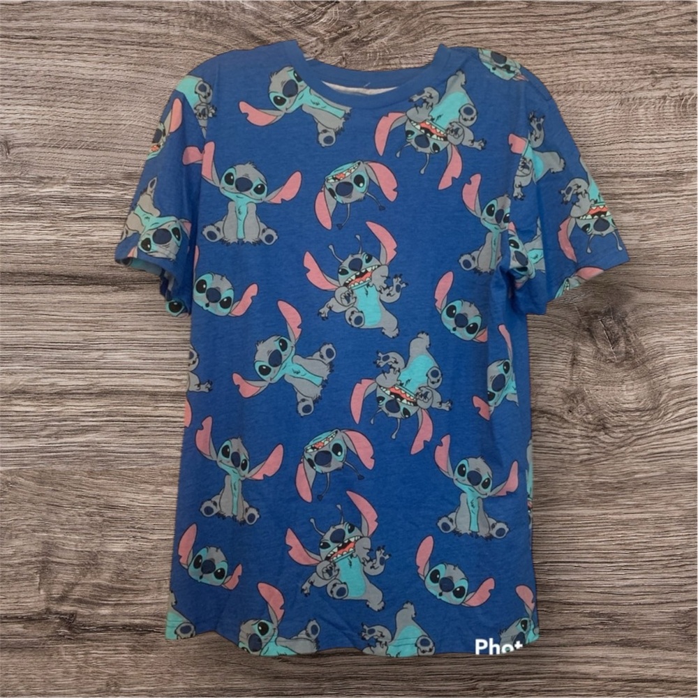 Disney Blue Stitch Graphic Tee